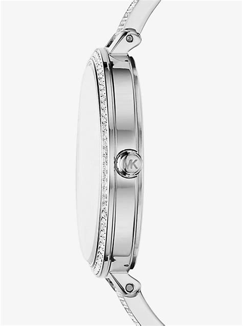 michael kors jaryn pavé silver tone watch|Pavé Silver.